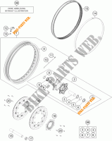 VORDERRADFELGE für KTM 1290 SUPER ADVENTURE WHITE ABS 2016
