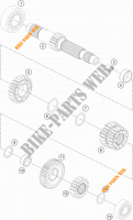 GETRIEBE HAUPTWELLE für KTM 1290 SUPER ADVENTURE WHITE ABS 2015