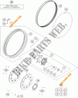 VORDERRADFELGE für KTM 1290 SUPER ADVENTURE WHITE ABS 2015