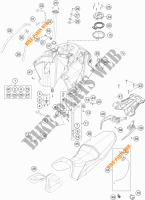 TANK / SITZBANK für KTM 1190 ADVENTURE R ABS 2016