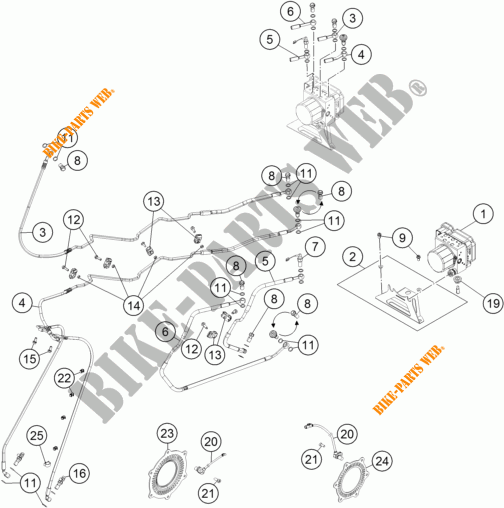 BREMSSYSTEM ABS für KTM 1190 ADVENTURE R ABS 2016