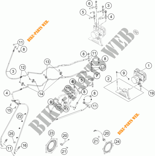 BREMSSYSTEM ABS für KTM 1190 ADVENTURE R ABS 2016