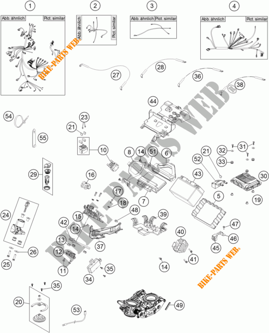 KABELBAUM ELEKTRIC für KTM 1190 ADVENTURE R ABS 2016