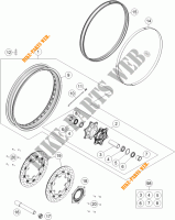 VORDERRADFELGE für KTM 1190 ADVENTURE R ABS 2015