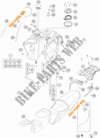 TANK / SITZBANK für KTM 1190 ADVENTURE R ABS 2015