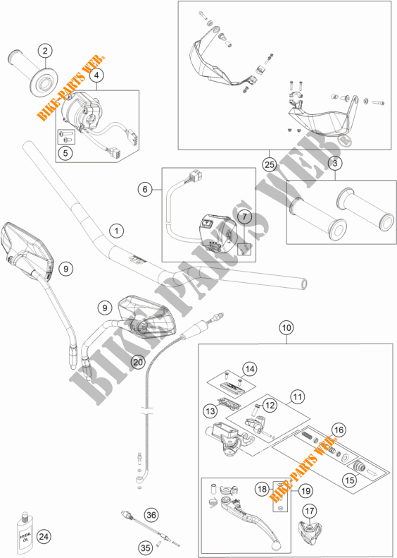 LENKER / STEUERUNG für KTM 1190 ADVENTURE R ABS 2015