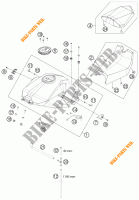 TANK / SITZBANK für KTM 1190 RC8 R WHITE 2011
