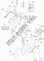 TANK / SITZBANK für KTM 1190 ADVENTURE R ABS 2015