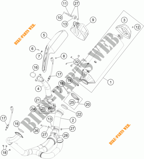 AUSPUFF für KTM 1190 ADVENTURE R ABS 2015