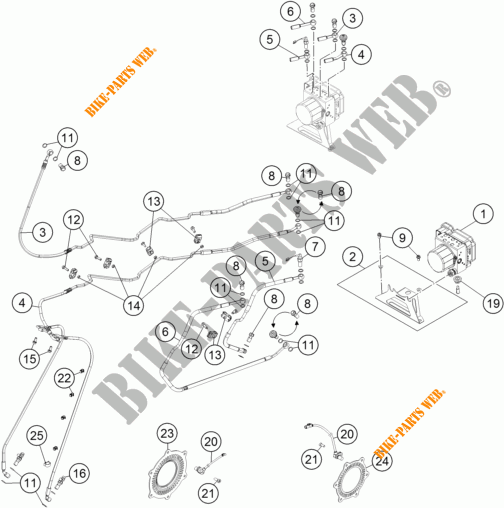 BREMSSYSTEM ABS für KTM 1190 ADVENTURE R ABS 2015