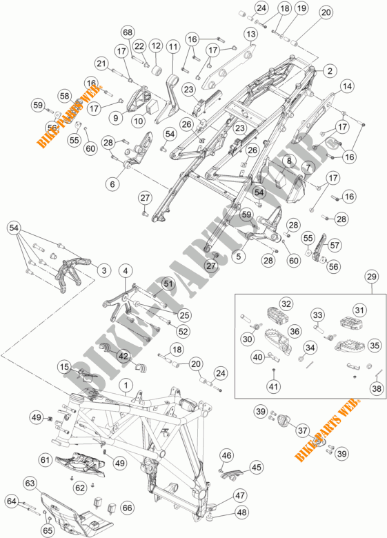 RAHMEN für KTM 1190 ADVENTURE R ABS 2015