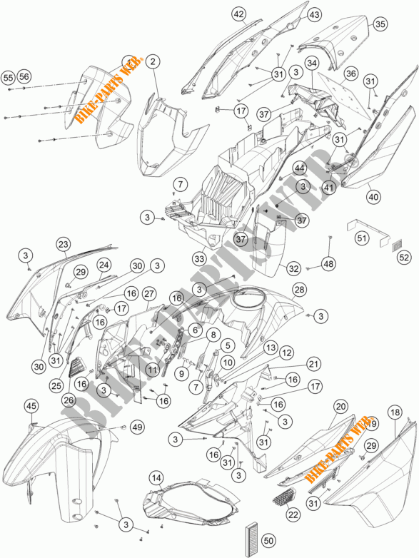 PLASTIK für KTM 1190 ADVENTURE R ABS 2014
