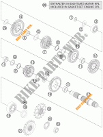 GETRIEBE VORGELEGEWELLE für KTM 1190 ADVENTURE R ABS 2014