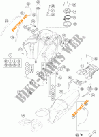 TANK / SITZBANK für KTM 1190 ADVENTURE R ABS 2014