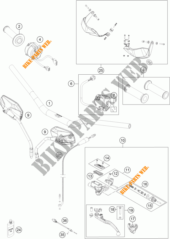 LENKER / STEUERUNG für KTM 1190 ADVENTURE R ABS 2014