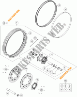 VORDERRADFELGE für KTM 1190 ADVENTURE R ABS 2013