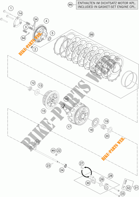 KUPPLUNG für KTM 1190 ADVENTURE R ABS 2013