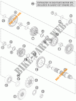 GETRIEBE VORGELEGEWELLE für KTM 1190 ADVENTURE R ABS 2013