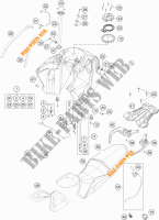 TANK / SITZBANK für KTM 1190 ADVENTURE R ABS 2013