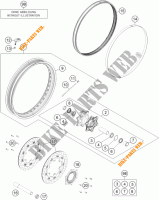 VORDERRADFELGE für KTM 1190 ADVENTURE ABS GREY 2016