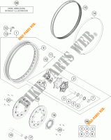 VORDERRADFELGE für KTM 1190 ADVENTURE ABS GREY 2015