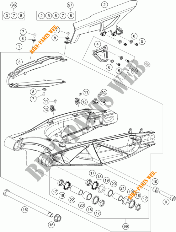 SCHWINGE für KTM 1190 ADVENTURE ABS GREY 2015