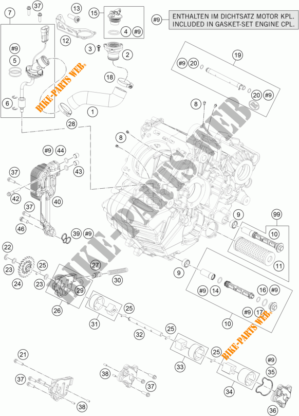 OLPUMPE für KTM 1190 ADVENTURE ABS ORANGE 2015