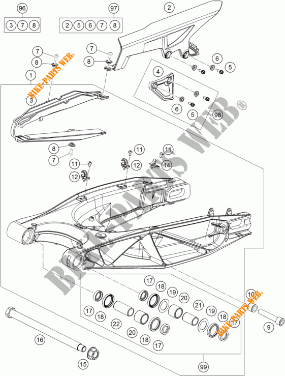 SCHWINGE für KTM 1190 ADVENTURE ABS GREY 2015