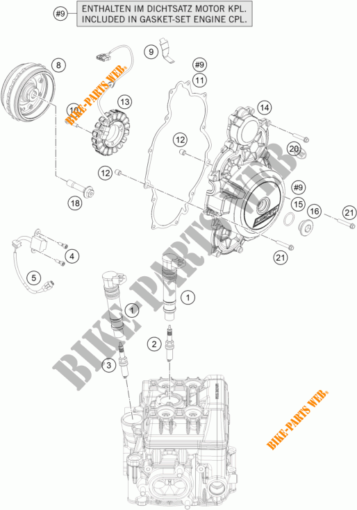 ZÜNDUNG für KTM 1190 ADVENTURE ABS GREY 2015