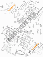 PLASTIK für KTM 1190 ADVENTURE ABS GREY 2013