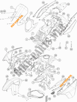 PLASTIK für KTM 1190 ADVENTURE ABS ORANGE 2013
