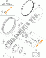 VORDERRADFELGE für KTM 1190 ADVENTURE ABS ORANGE 2013