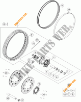 VORDERRADFELGE für KTM 1190 ADVENTURE ABS GREY WES. 2013