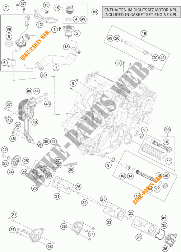 OLPUMPE für KTM 1190 ADVENTURE ABS GREY 2013