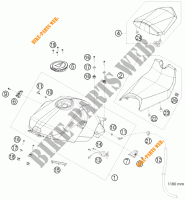 TANK / SITZBANK für KTM 1190 RC8 R 2010