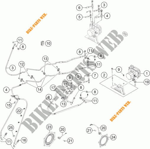 BREMSSYSTEM ABS für KTM 1050 ADVENTURE ABS 2016