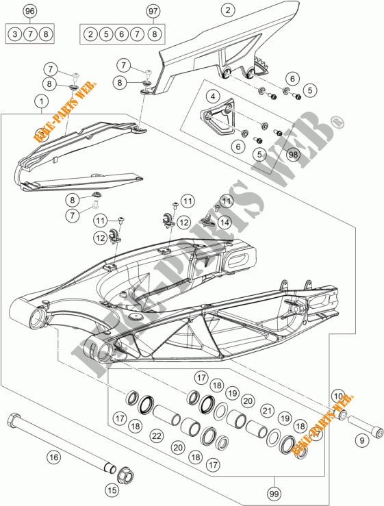 SCHWINGE für KTM 1050 ADVENTURE ABS 2016