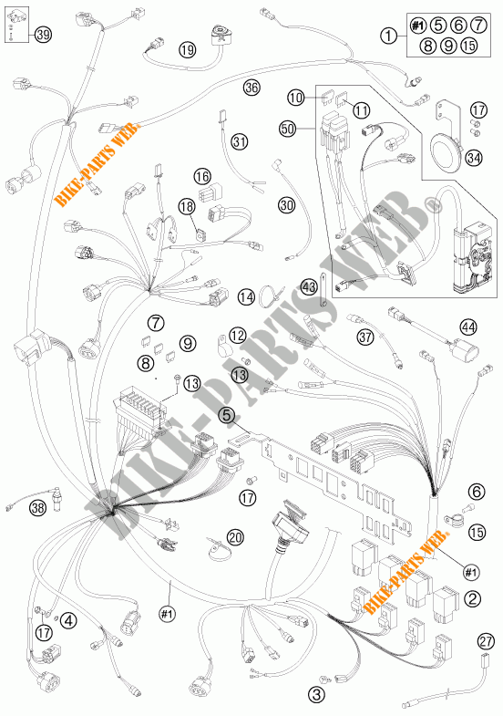 KABELBAUM ELEKTRIC für KTM 990 ADVENTURE R 2012
