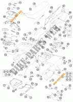 TANK / SITZBANK für KTM 990 ADVENTURE R 2011