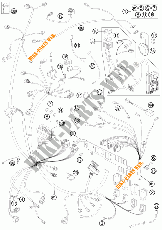 KABELBAUM ELEKTRIC für KTM 990 ADVENTURE R 2011