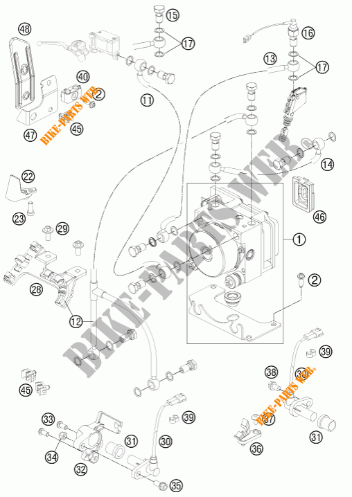 BREMSSYSTEM ABS für KTM 990 ADVENTURE DAKAR EDITION 2011