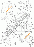 PLASTIK für KTM 990 ADVENTURE ORANGE ABS 2009