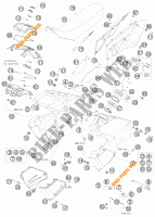 TANK / SITZBANK für KTM 990 ADVENTURE ORANGE ABS 2009