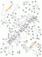 PLASTIK für KTM 990 ADVENTURE ORANGE ABS 2009