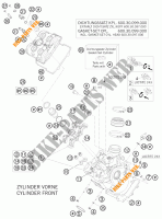 ZYLINDERKOPF VORNE für KTM 990 ADVENTURE ORANGE ABS 2009