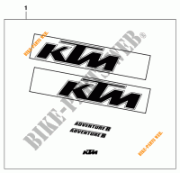 AUFKLEBER für KTM 640 ADVENTURE R 2000