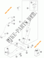 BREMSPUMPE HINTEN für KTM 990 SUPERMOTO T ORANGE ABS 2012