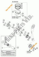 KURBELWELLE / KOLBEN für KTM 640 LC4 SUPERMOTO ORANGE 2003