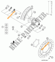 VORDERRADFELGE für KTM 640 LC4 SUPERMOTO BLACK 2003