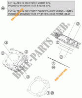 ZYLINDER für KTM 1190 RC8 WHITE 2009
